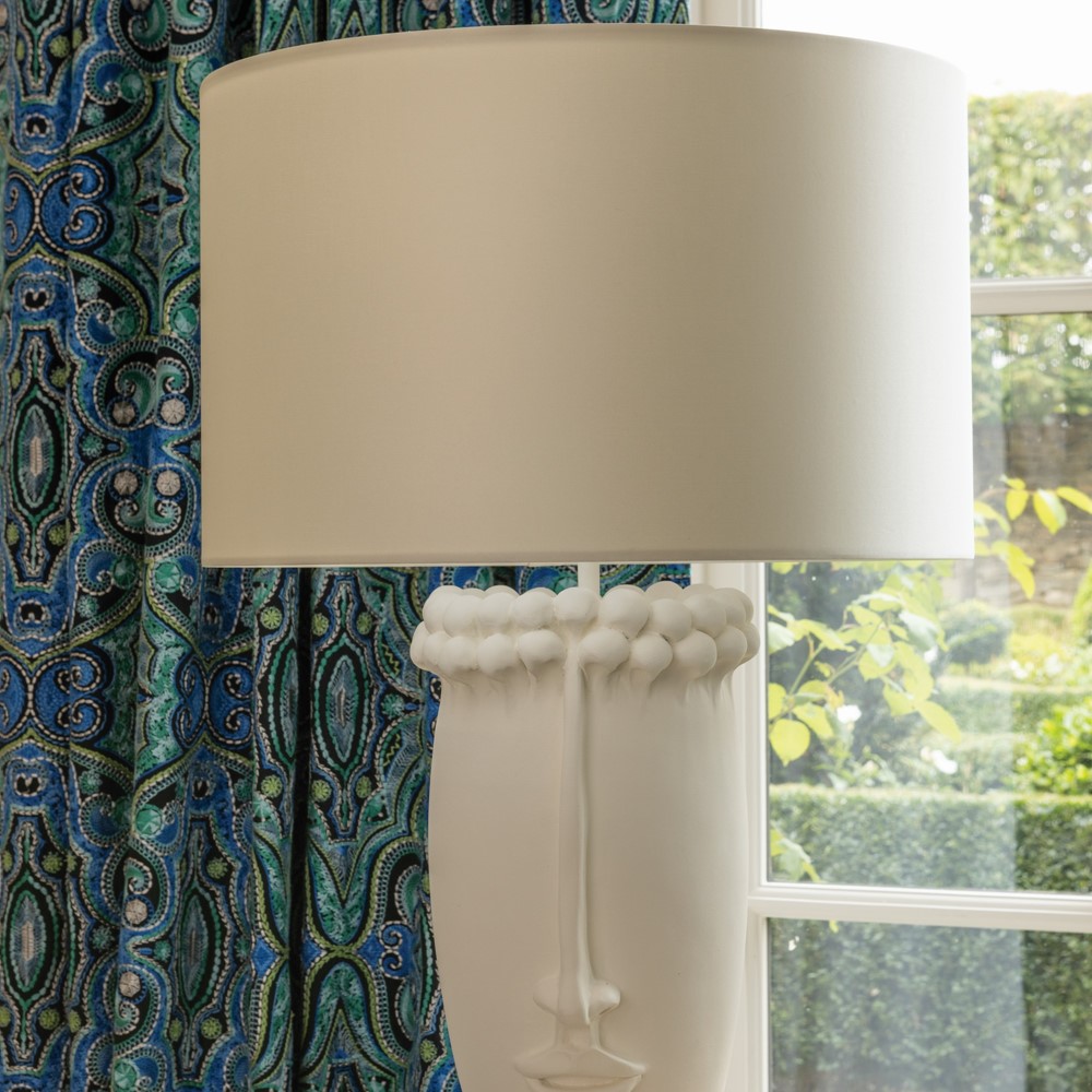 Elden Table Lamp by William Yeoward in Chalk White